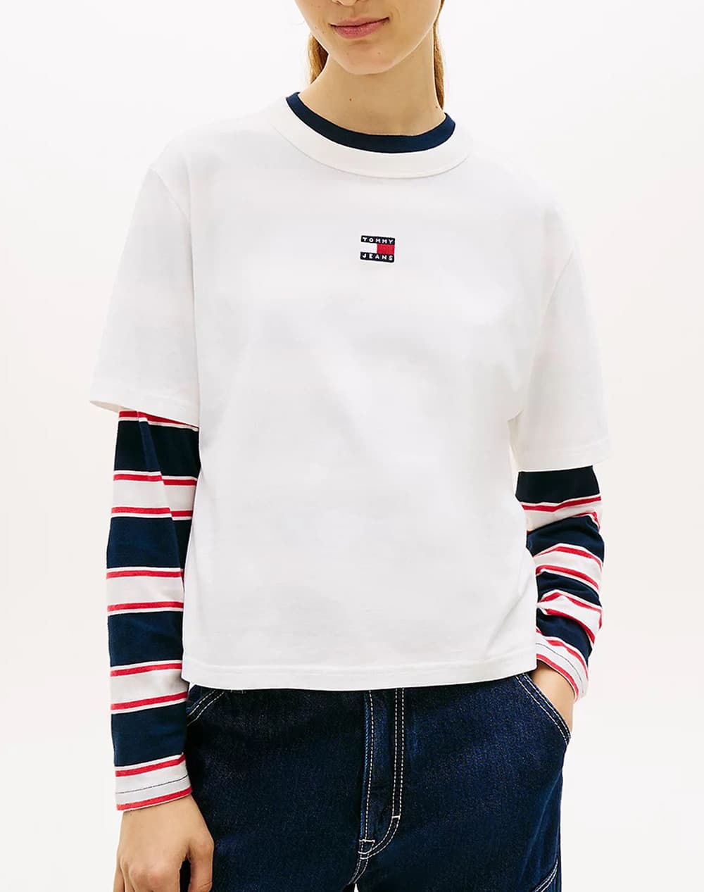 Women's T-Shirts Tommy Jeans Ecru