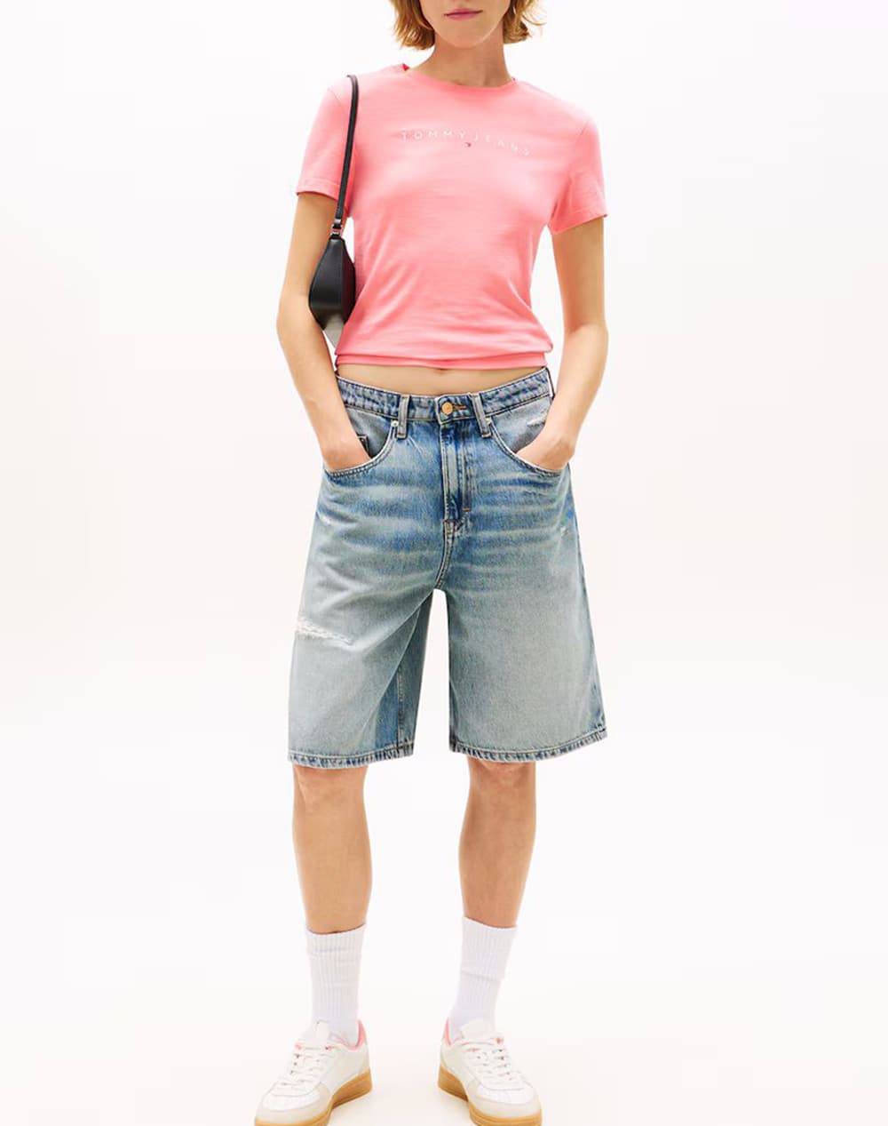 Women's T-Shirts Tommy Jeans Pink