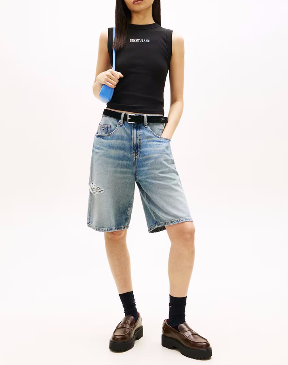 Women's Sleeveless Tops Tommy Jeans Black