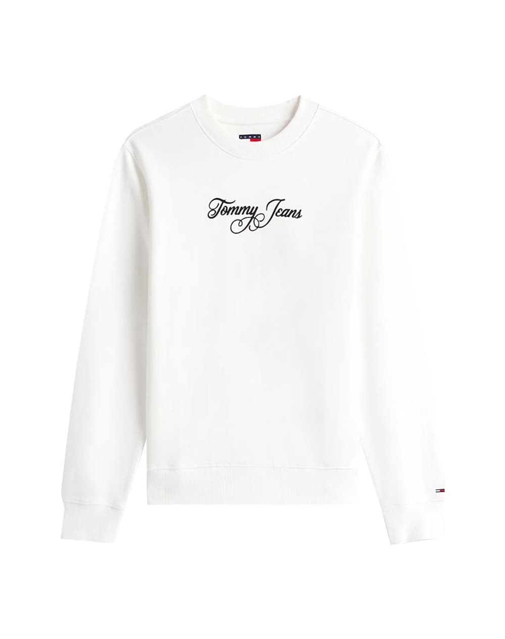 TOMMY JEANS TJW REG ESS LOGO 1 CREW EXT DW0DW21922-YBL OffWhite