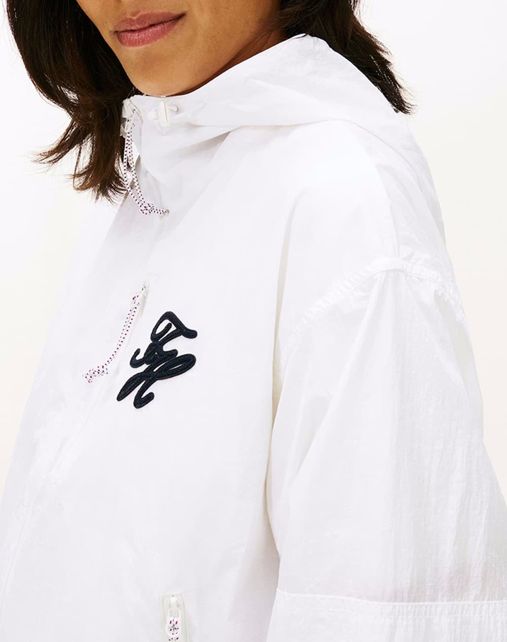 Women's Windbreakers Tommy Hilfiger Ecru