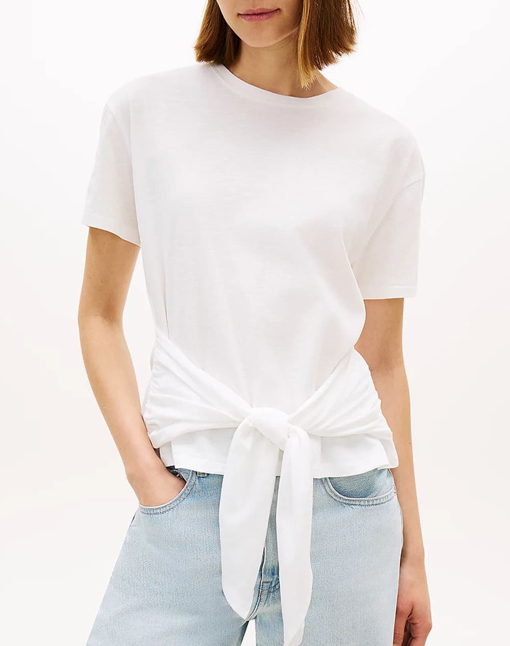 Women's T-Shirts Tommy Hilfiger Ecru