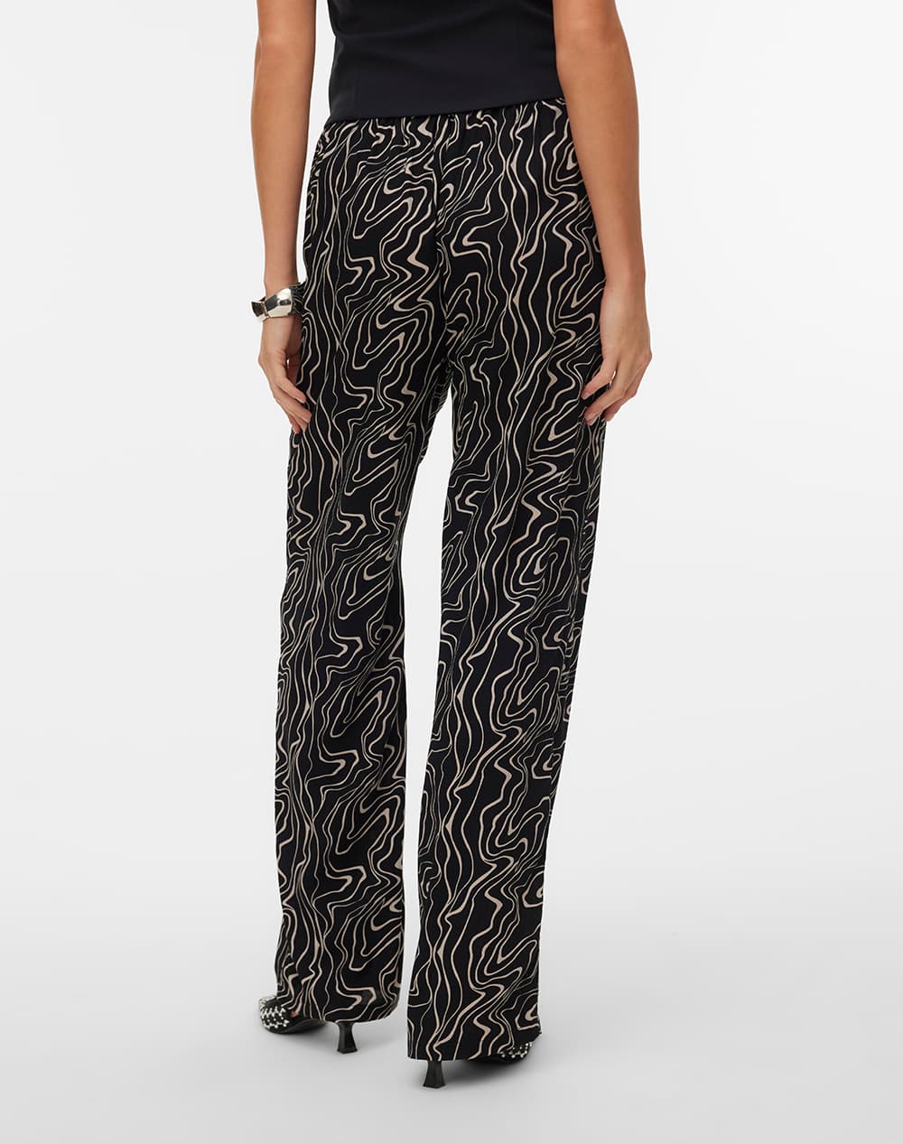 Women's Wide Leg Pants Vero Moda Black