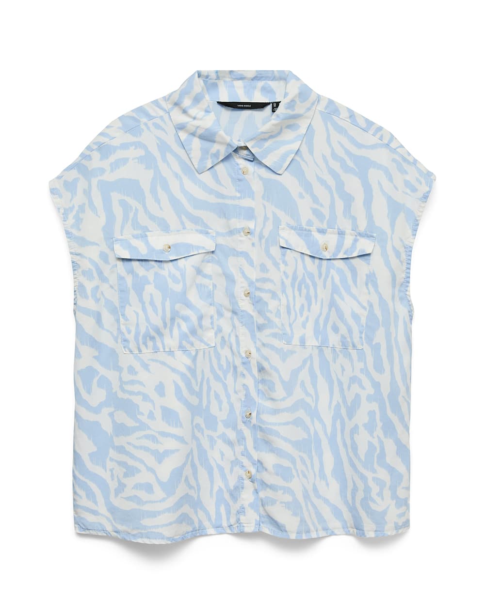 VERO MODA VMBREE SL TENCEL SHIRT 10341628-Medium Blue Denim Blue