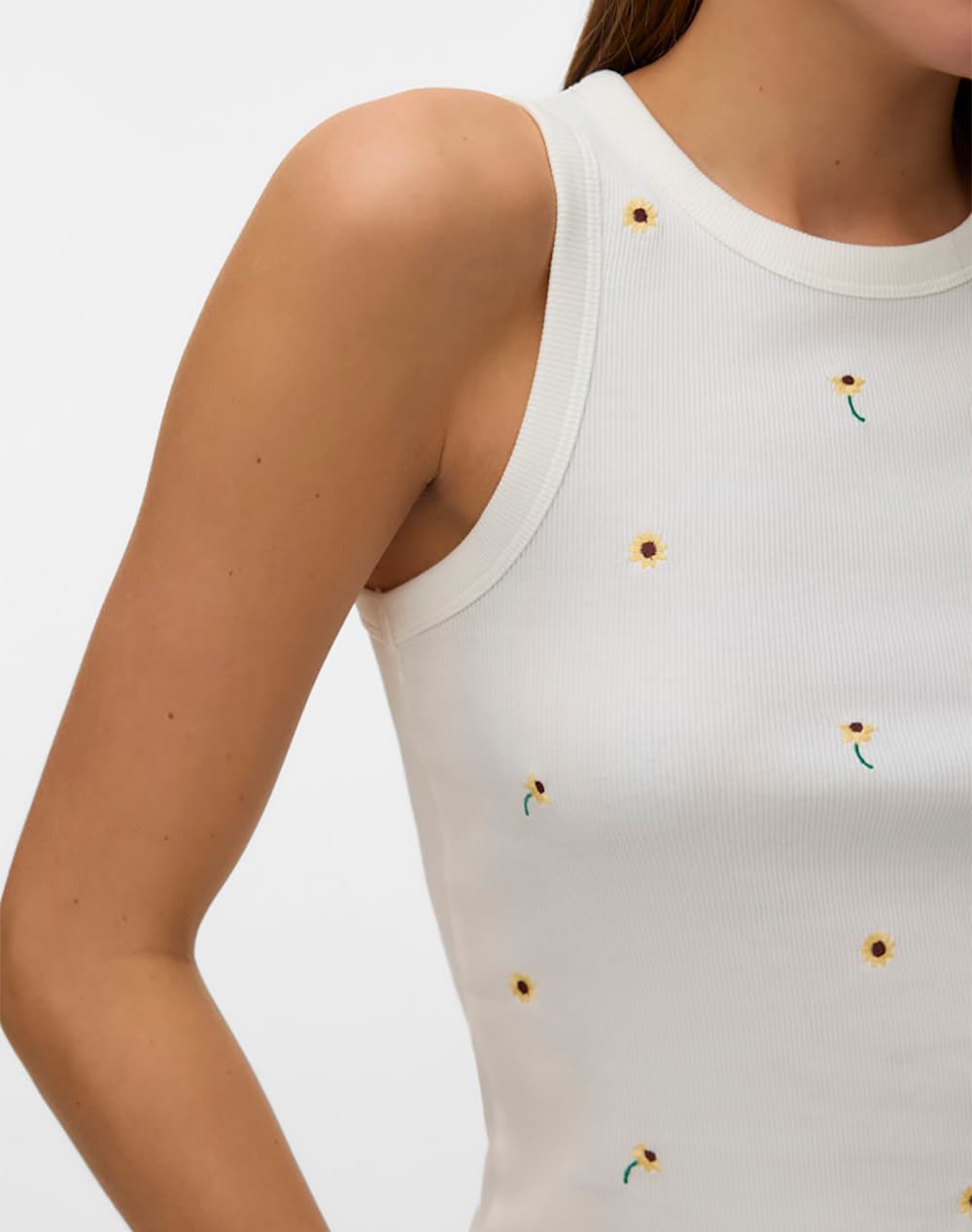 Women's Sleeveless Tops Vero Moda White