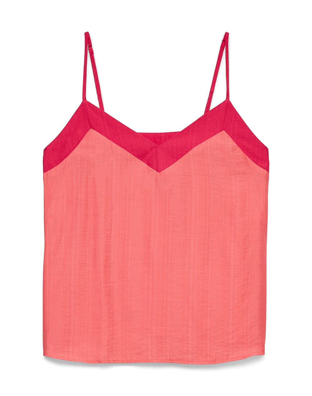 VERO MODA VMDENISE SINGLET TOP WVN BTQ GA 10329790-Coral ParadiseJAZZY Coral