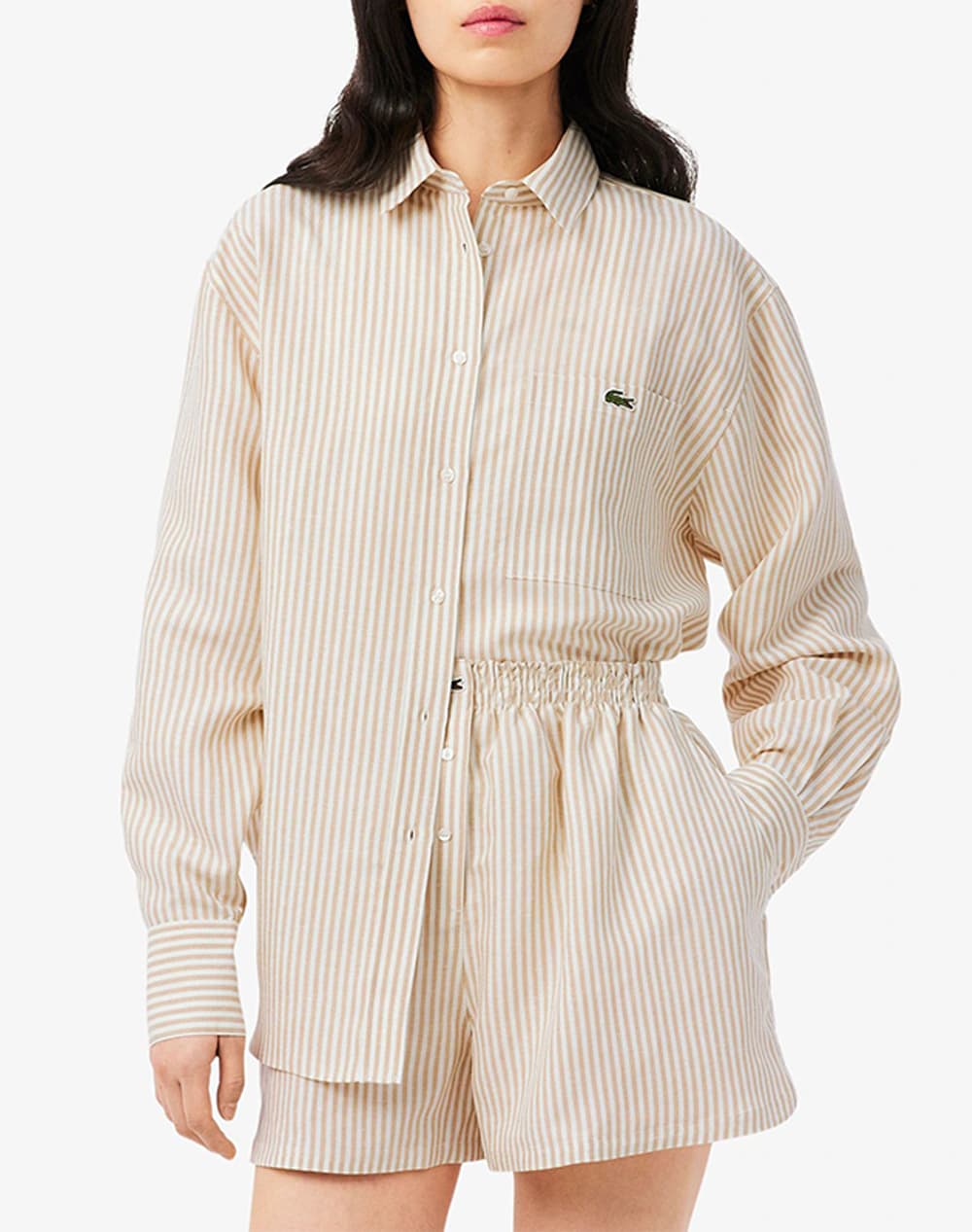 LACOSTE ΥΠΟΚΑΜΙΣΟ ΜΜ SHIRT LS 3CF1429-4HI Coral