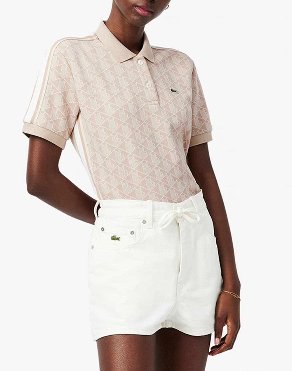 LACOSTE ΜΠΛΟΥΖΑ ΠΟΛΟ ΚΜ 3DF3364-8GI Biege