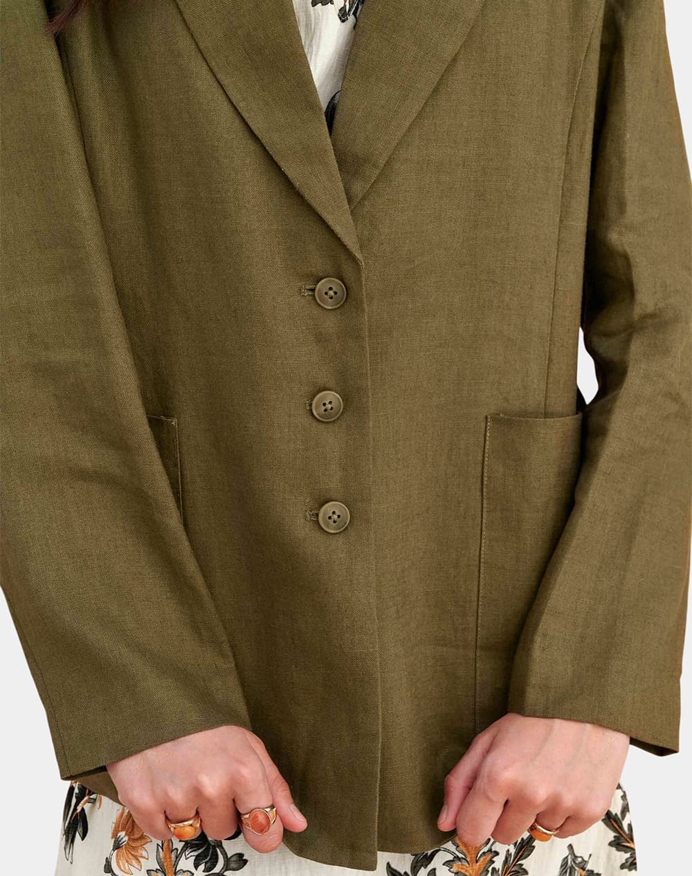 Women's Blazers Attrattivo Khaki