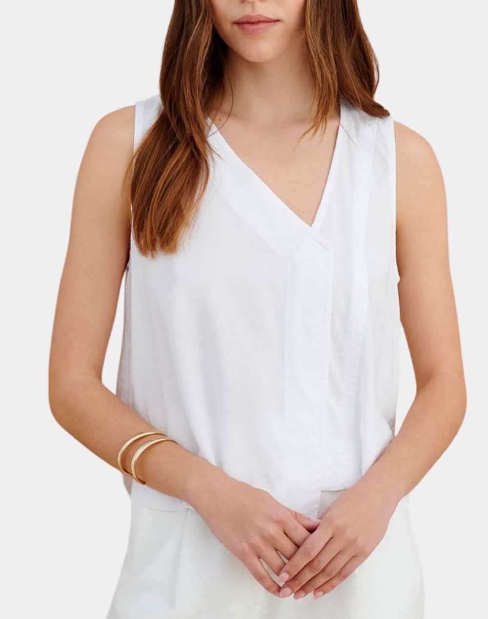 Μπλούζα αμάνικη λινή