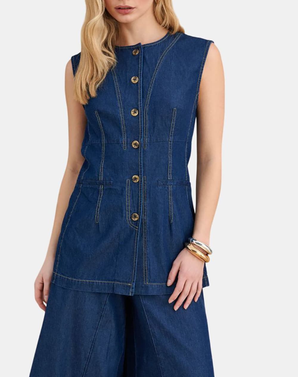 ATTRATTIVO ΓΙΛΕΚΟ 91253616-MPLE DenimBlue