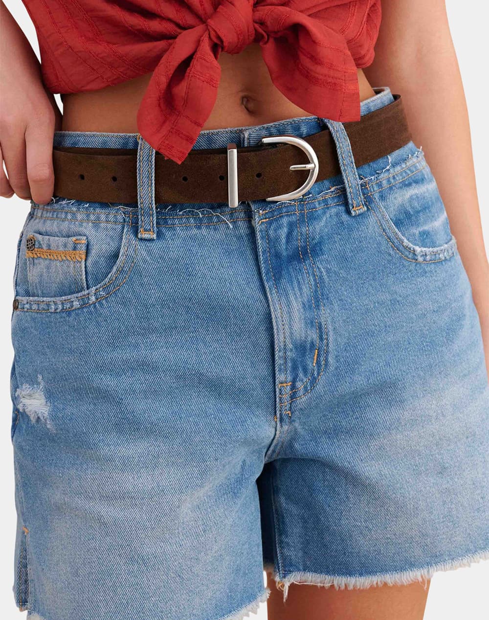 ATTRATTIVO ΖΩΝΗ ΔΕΡΜΑ 9Z23686-COFFE DarkBrown