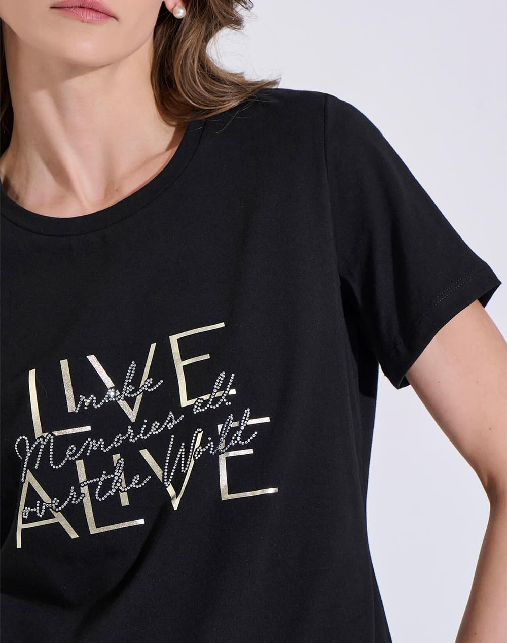 Women's T-Shirts Bill Cost Black