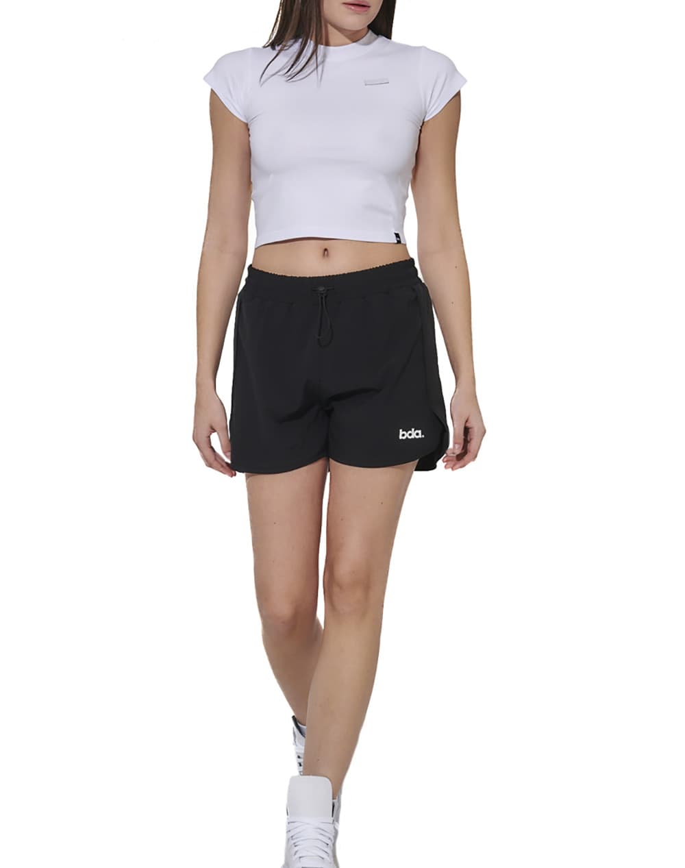 Women's Crop Tops Body Action White