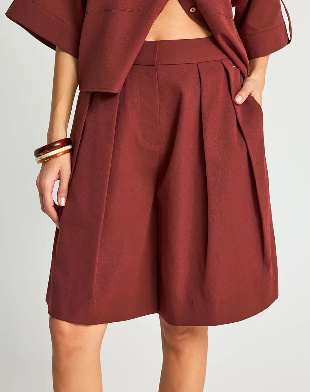 Women's Shorts Funky Buddha Red