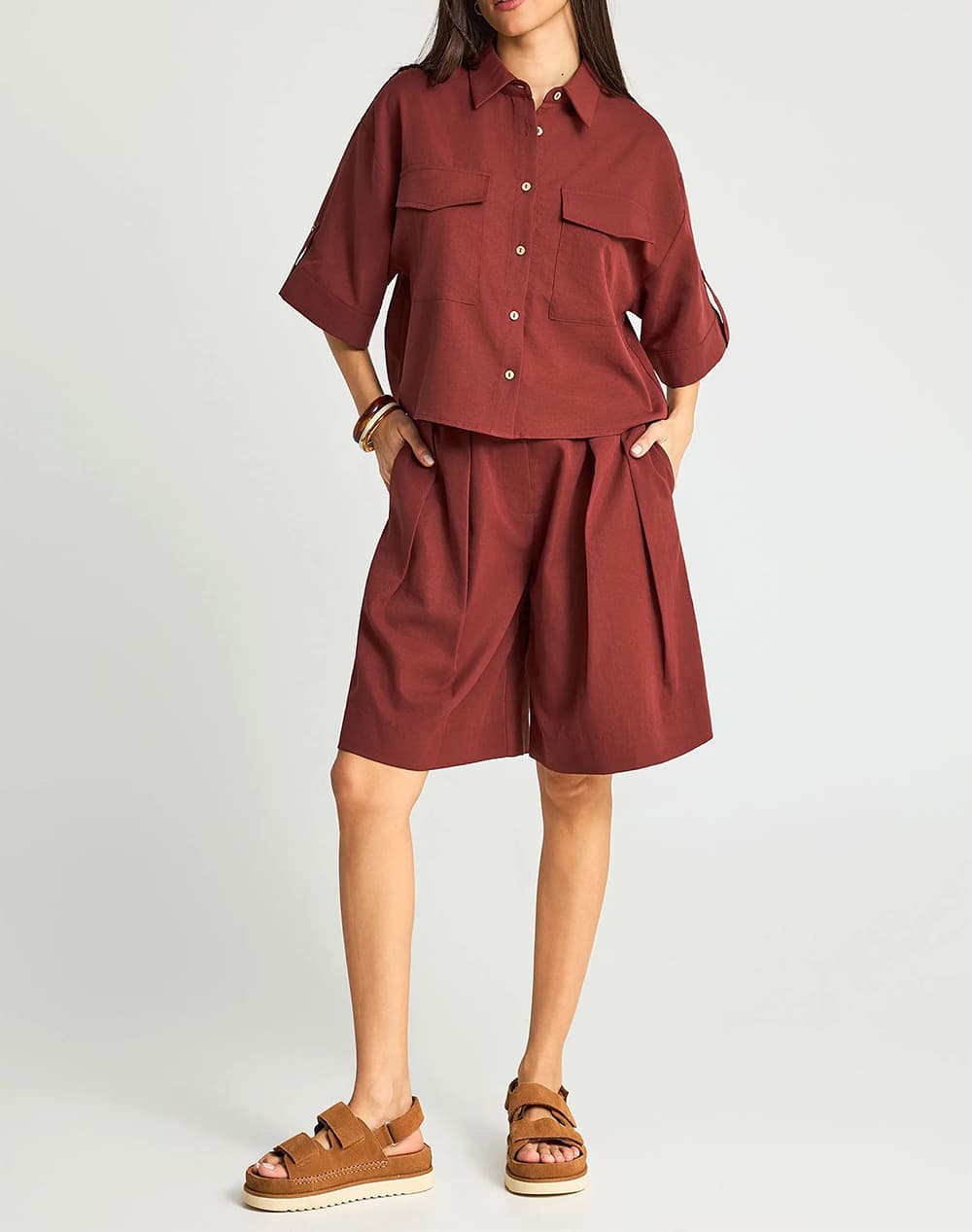 Women's Shirts Funky Buddha Red