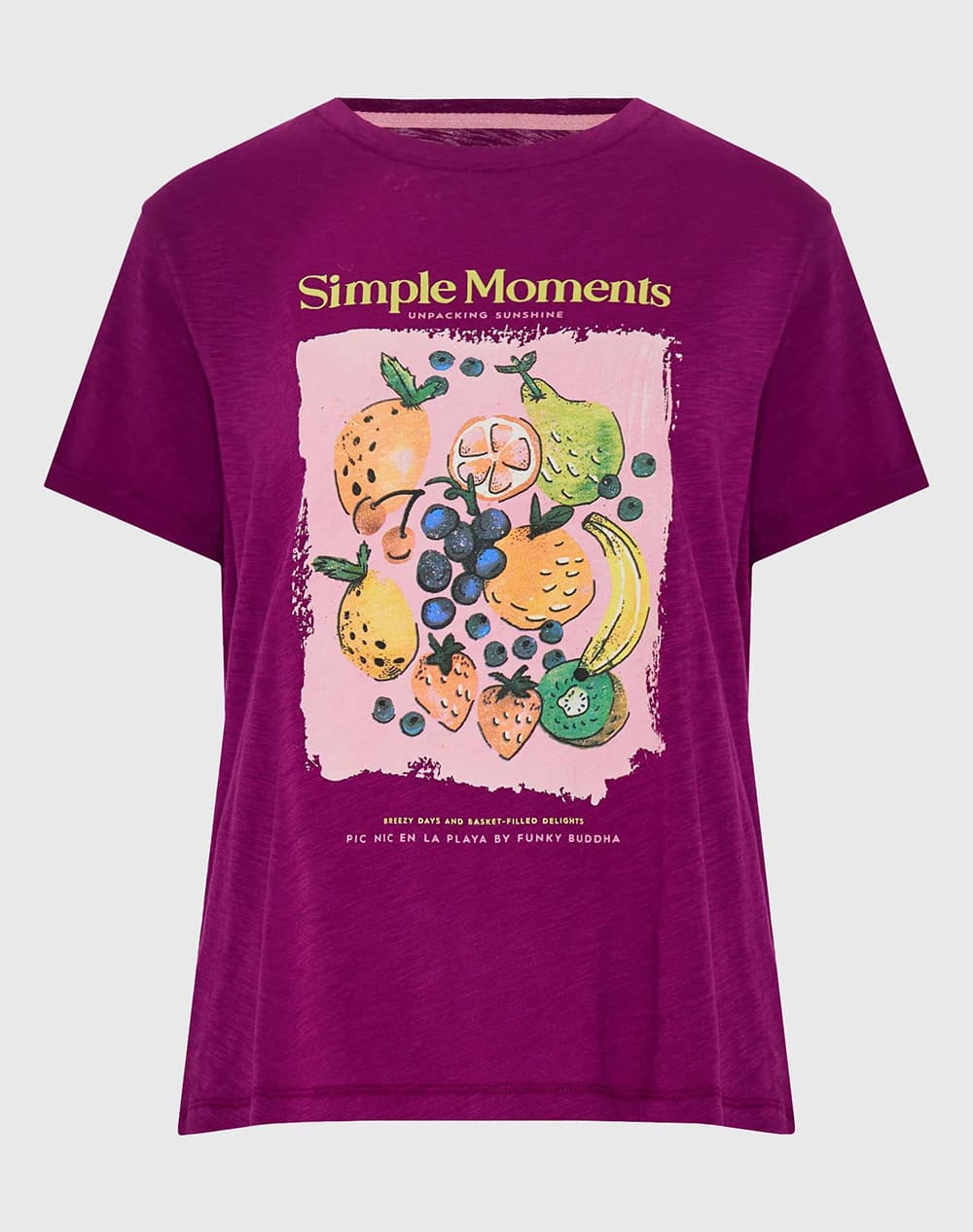 Women's T-Shirts Funky Buddha Purple