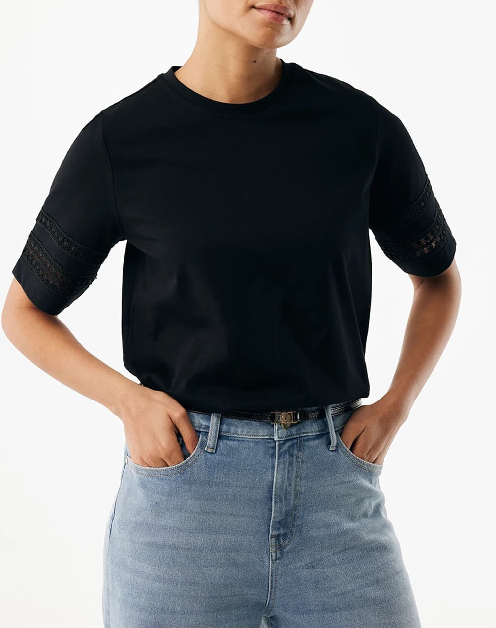 MEXX Embroidery detail top MF007701361W-193911 Black