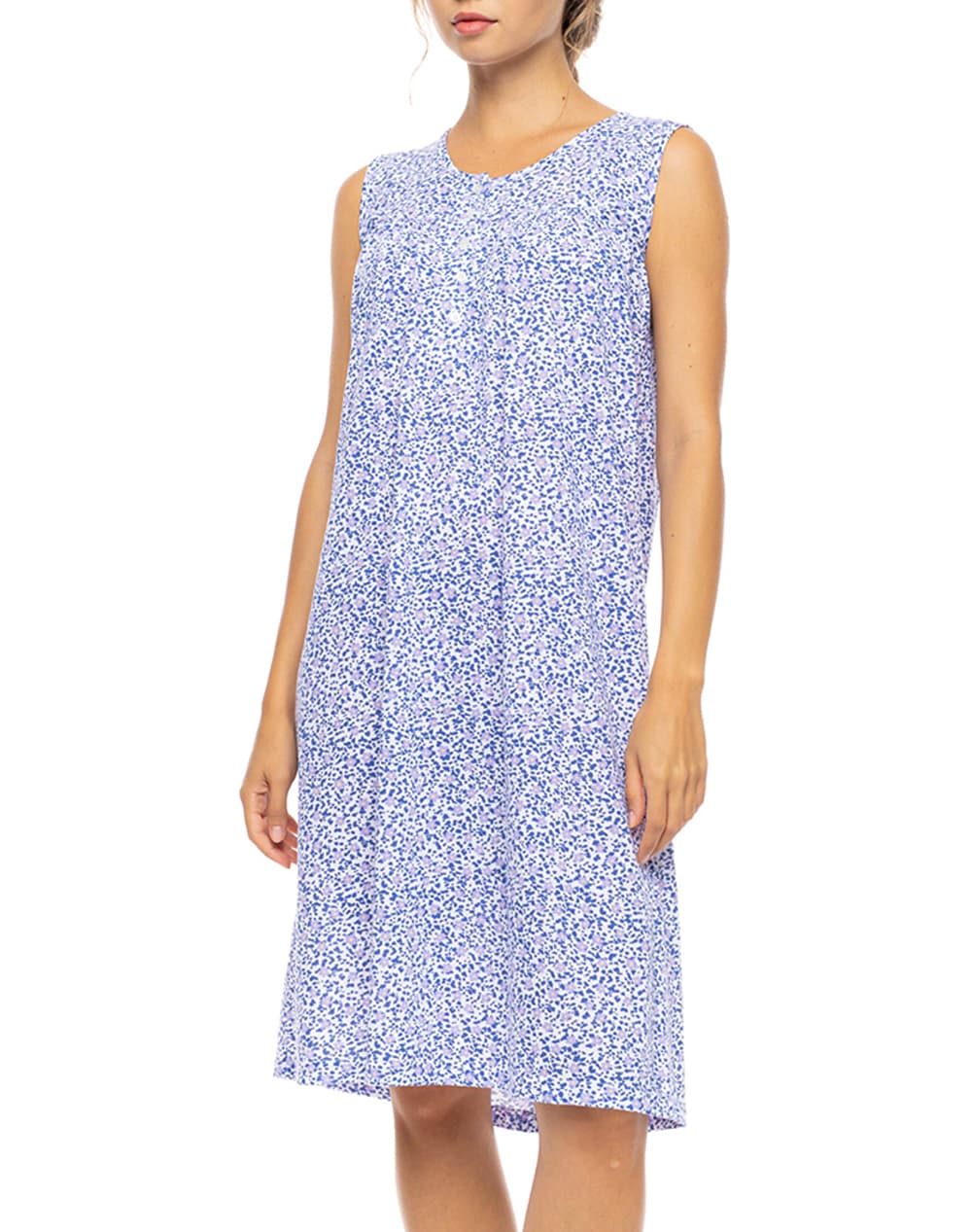 PINK LABEL NIGHTGOWN CLASSIC SUMMER DAISY S1623-TYPE Blue