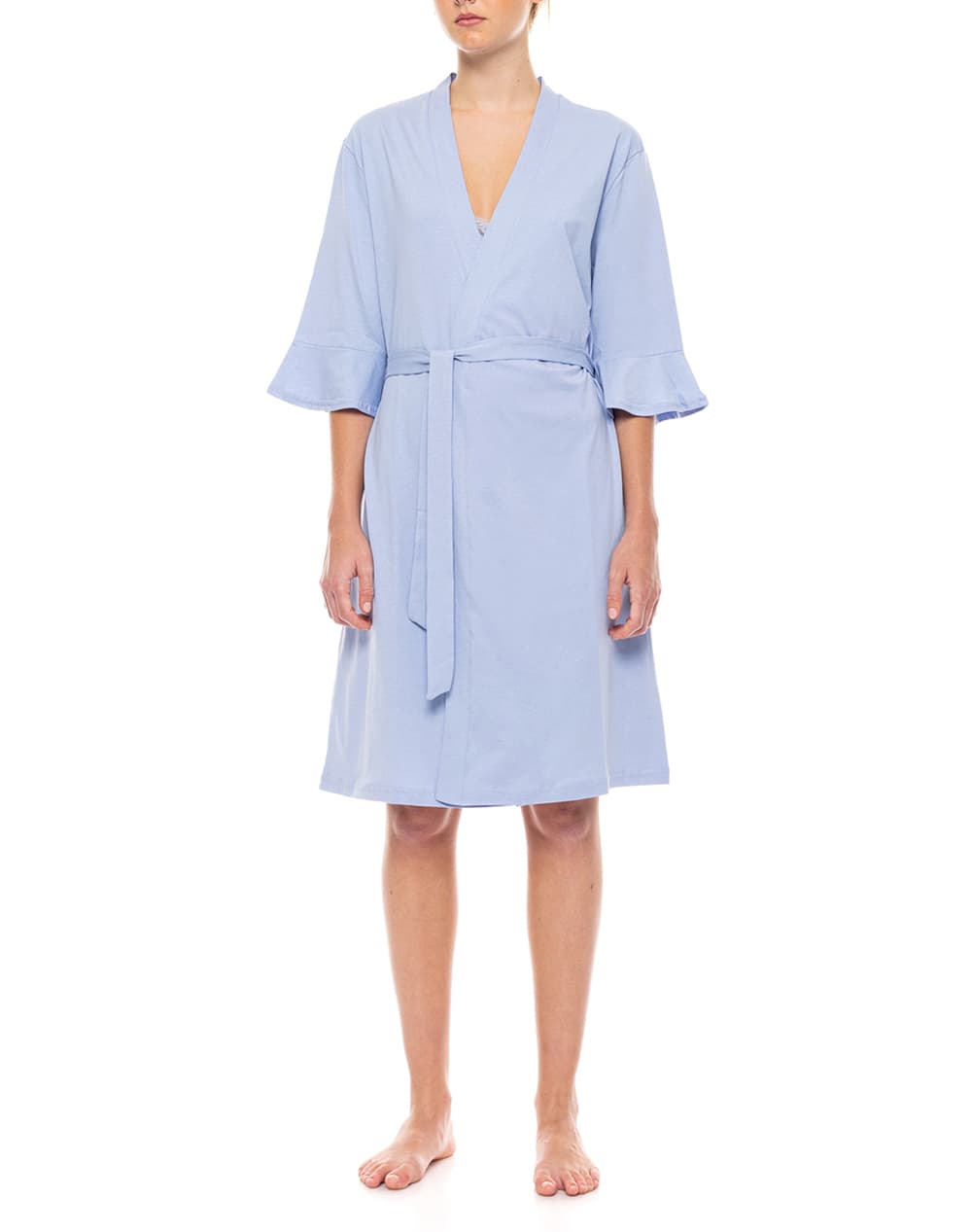 PINK LABEL ROBE SOLID NOS SN-101-Aqua Green