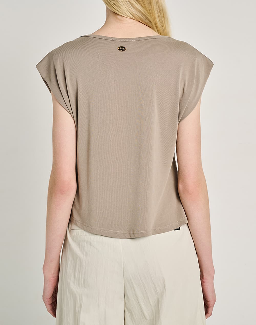 Women's Sleeveless Tops Staff Beige
