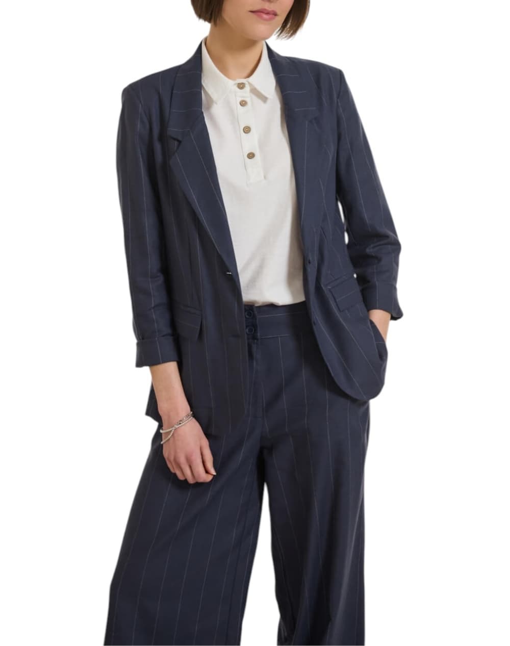 Women's Blazers Namaste Blue