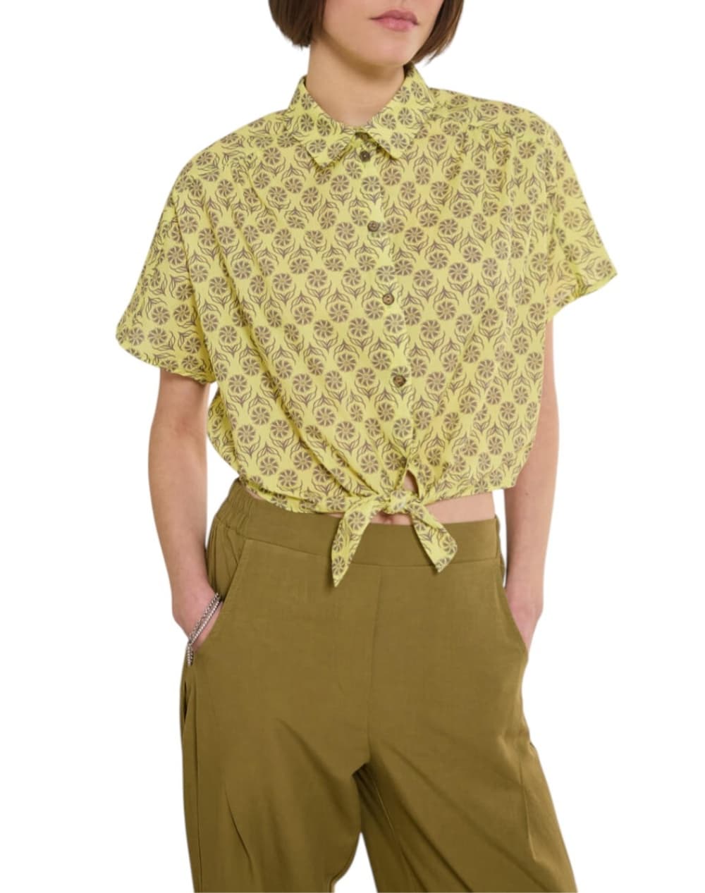 Women's Shirts Namaste Yellow