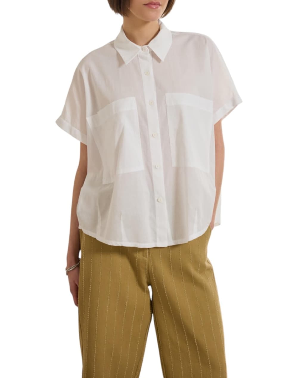 Women's Shirts Namaste White