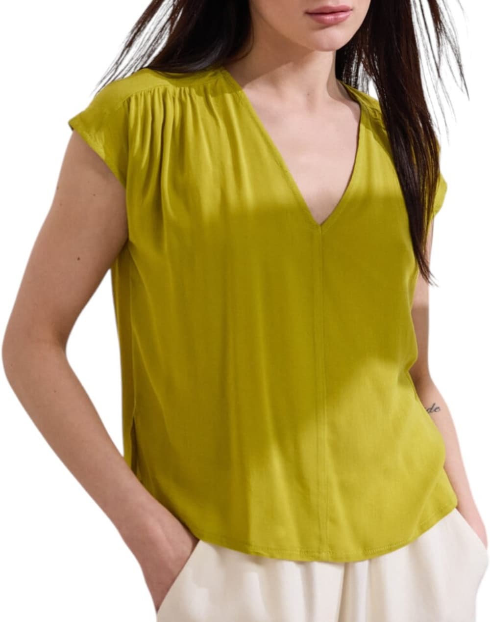 Women's Tops Namaste Green