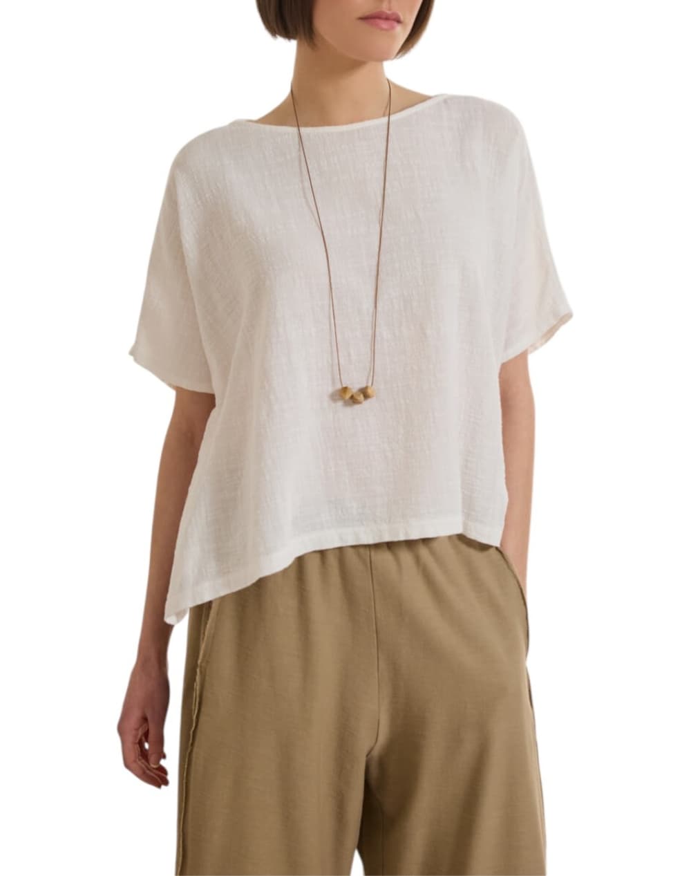 Women's Tops Namaste White