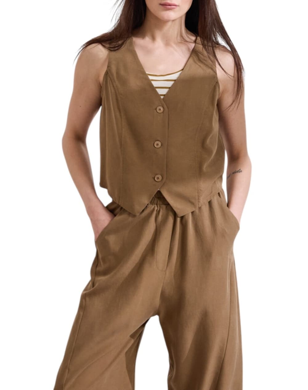 Women's Tops Namaste Brown