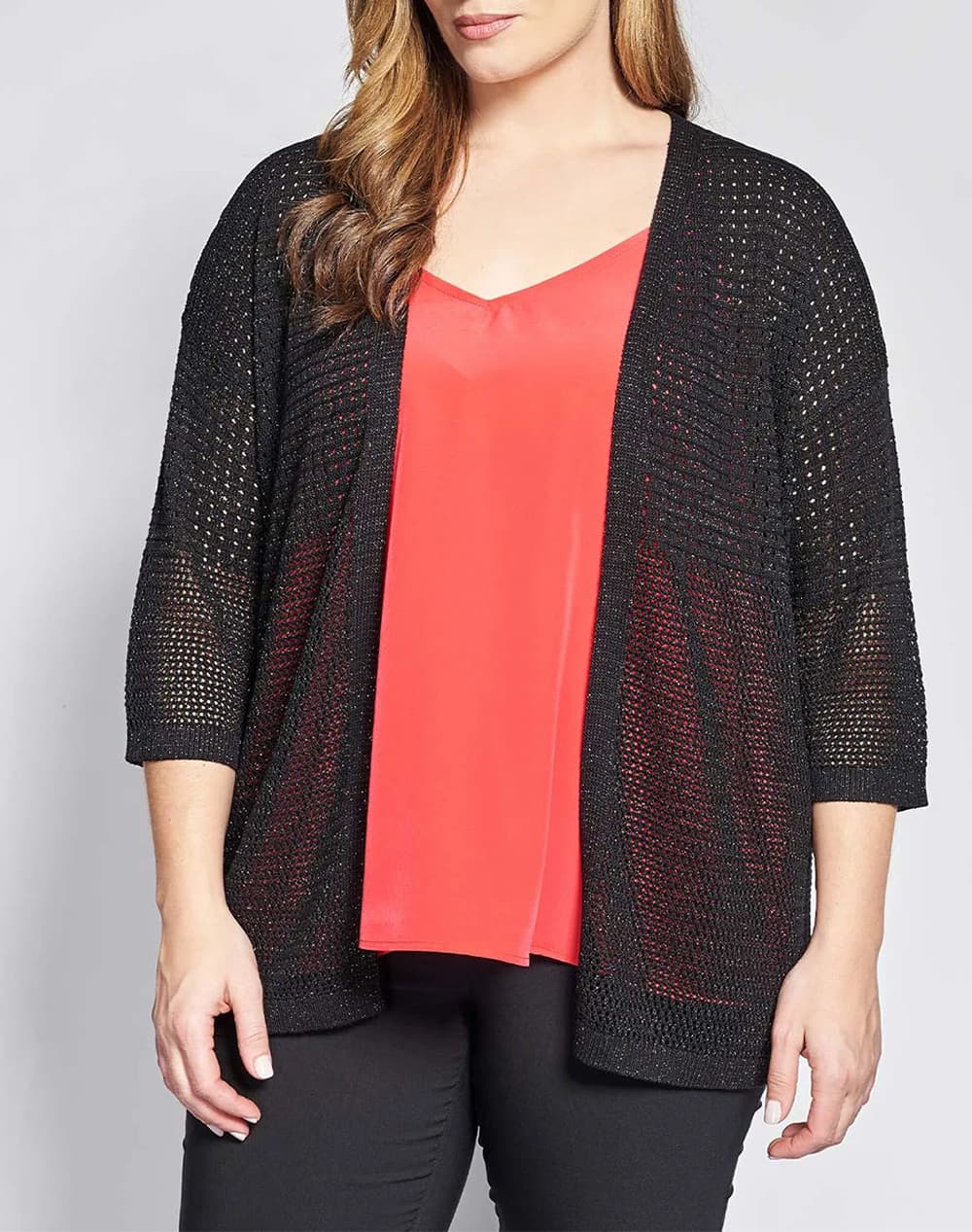 PARABITA Πλεκτή λούρεξ ζακέτα χωρίς κούμπωμα 012610709644-023 Khaki