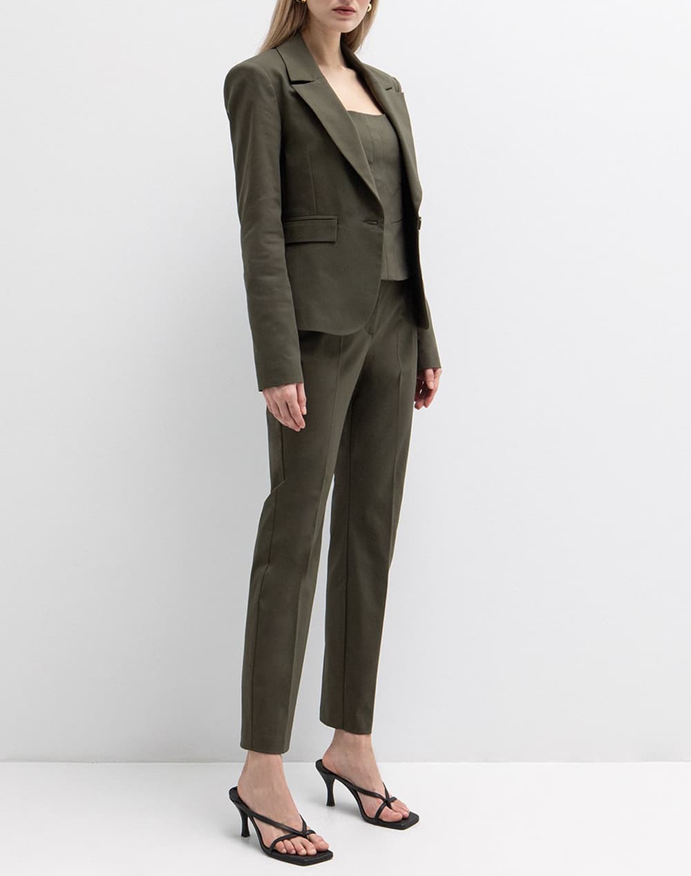 Women's Blazers Toi & Moi Khaki