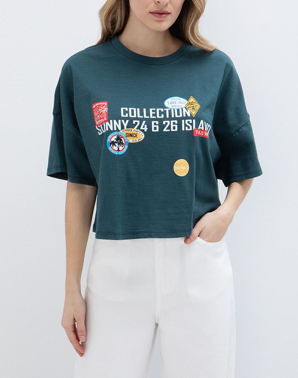 Women's T-Shirts Toi & Moi Green