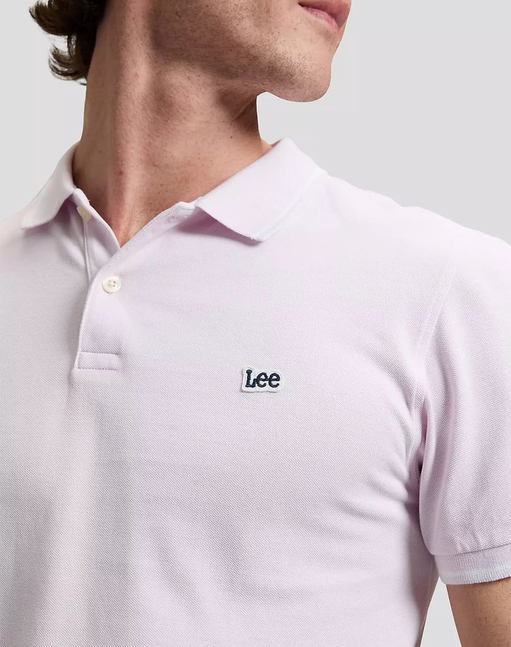 Men's Polo Shirts Lee Pink