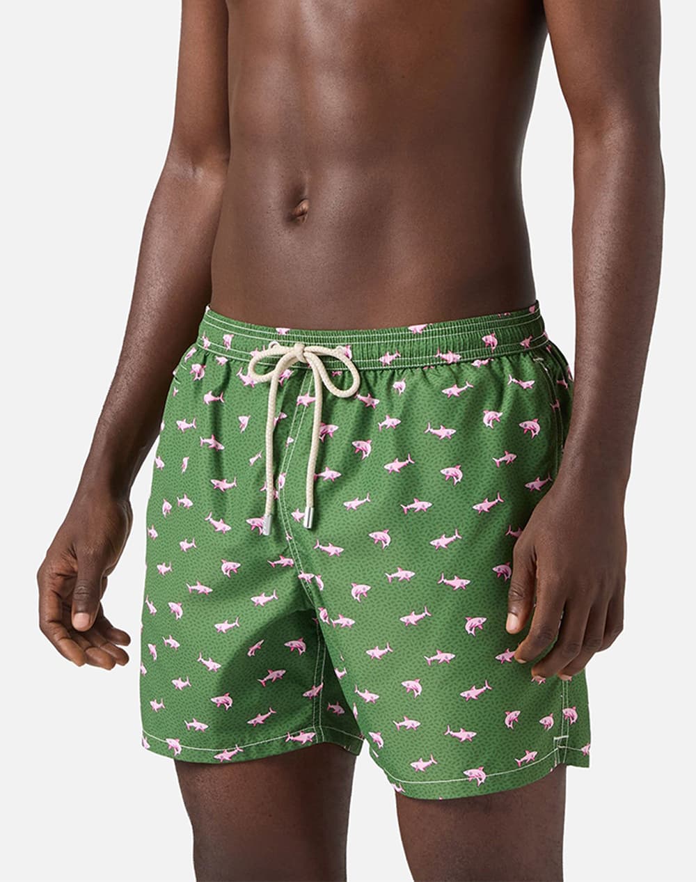 MC2 LIGHTING MICRO FANTASY-SWIMSHORT-SHARK ON SHARK 5221 LIG0003-02149L-02149L Green