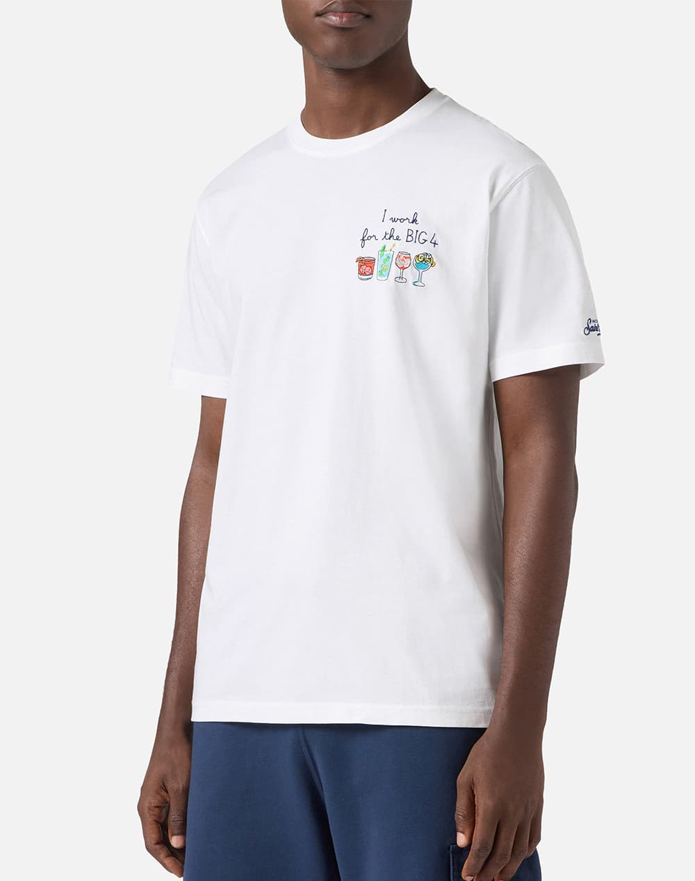 MC2 PORTOFINO-T-SHIRT-BIG FOUR 01N EMB POT0001-00156L-00156L White