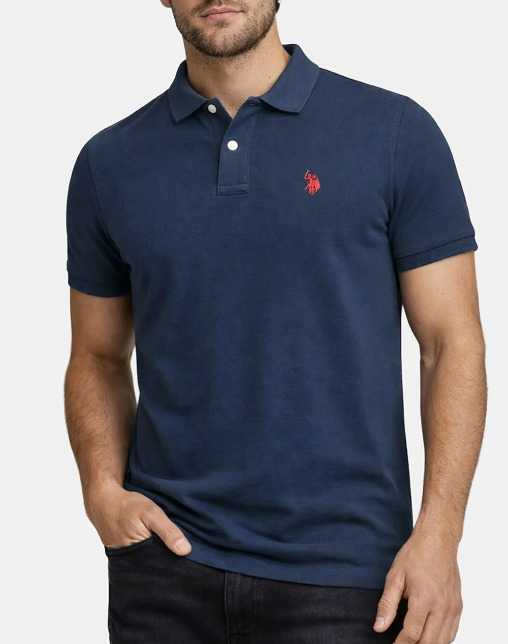 US POLO ASSN KING 000147 EHPD PACK OF 400 USPA BASIC POLO SS ΜΠΛΟΥΖΑ ΑΝΔΡΙΚΟ US43197036P400-177 DarkBlue