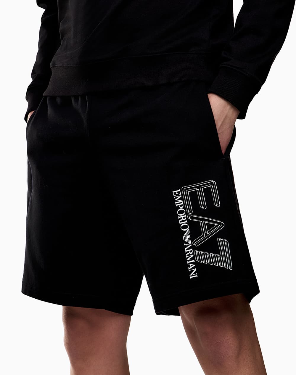 Men's Sports Shorts Ea7 Emporio Armani Black
