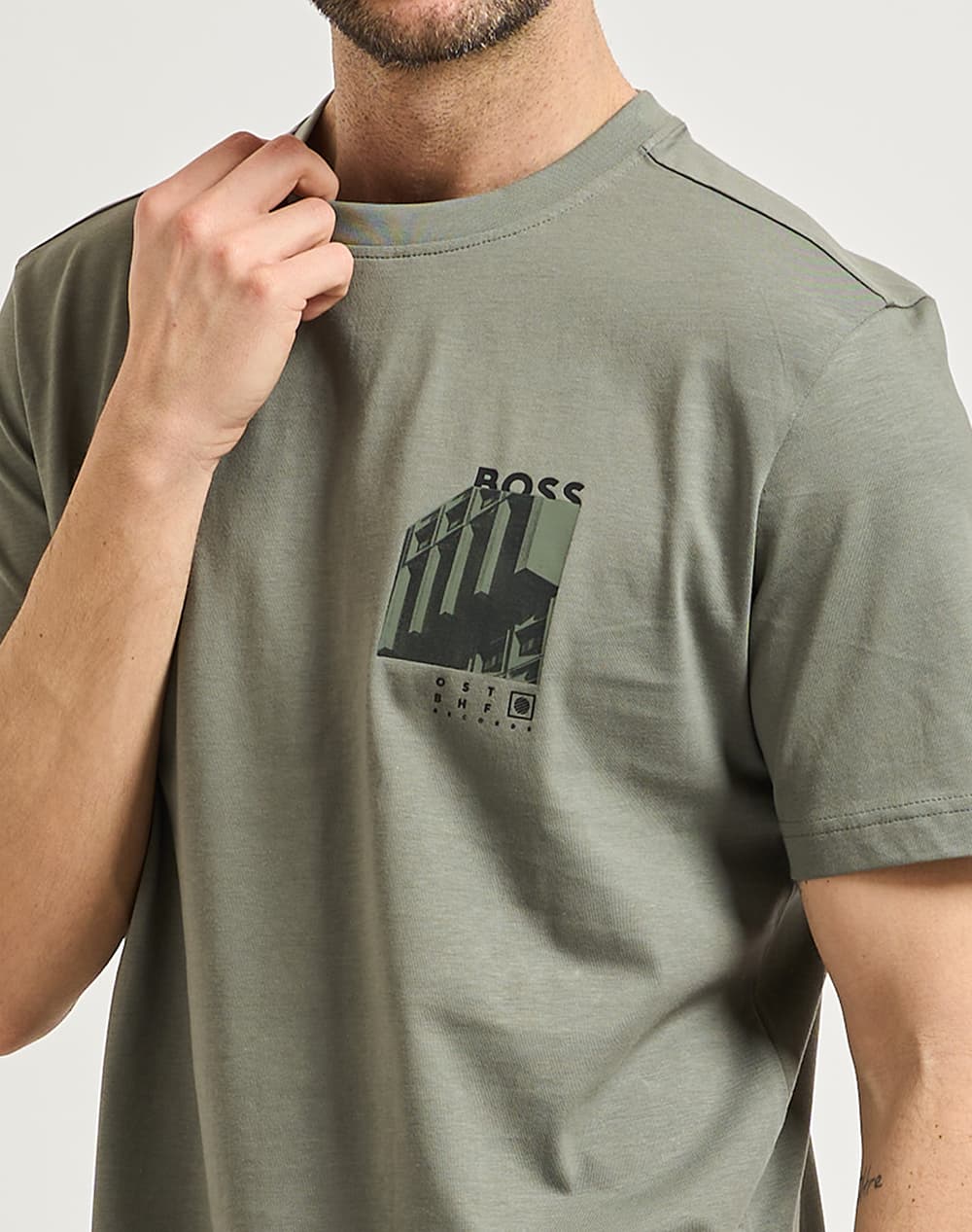 Men's T-Shirts Boss Khaki