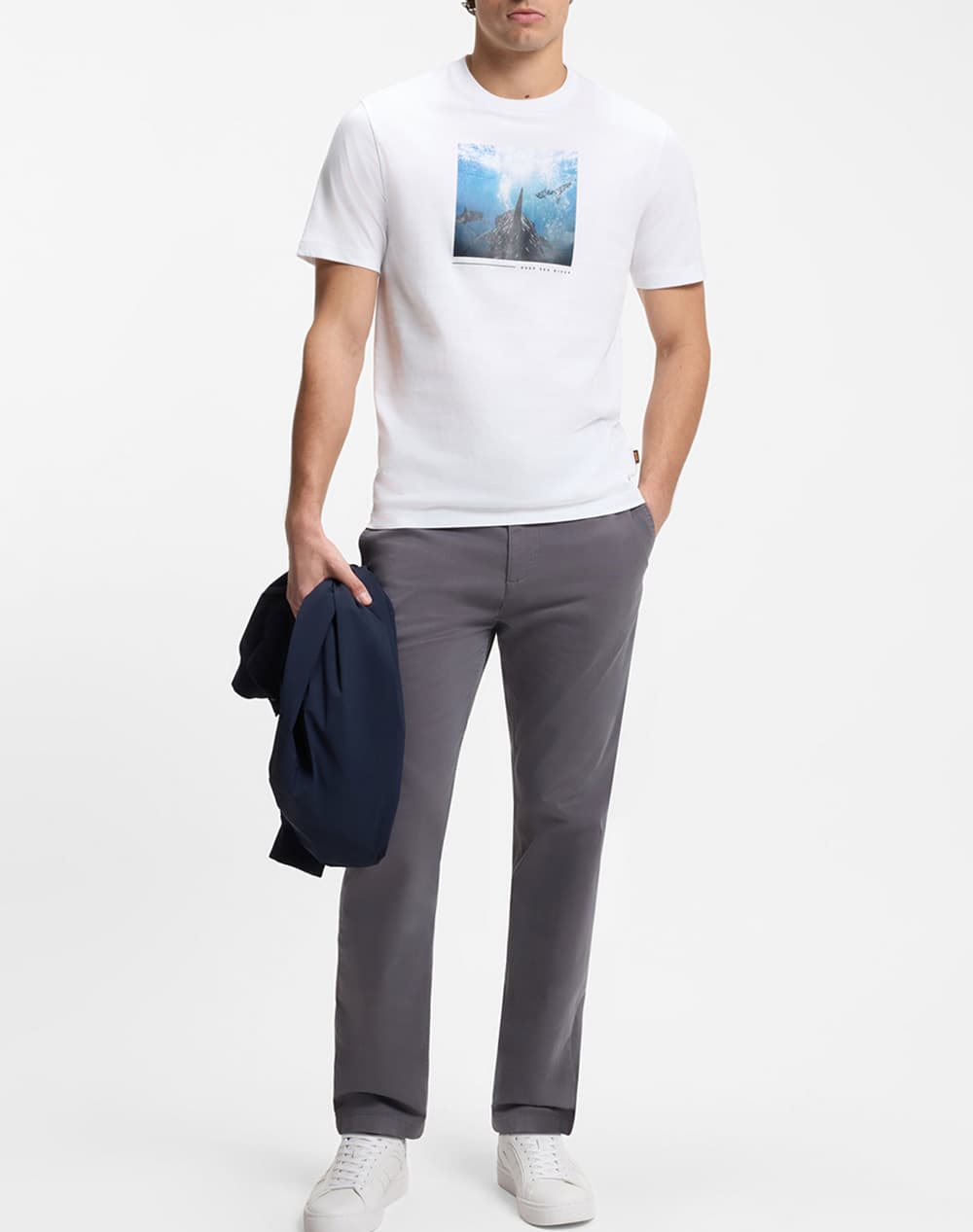 Men's T-Shirts Boss Ecru