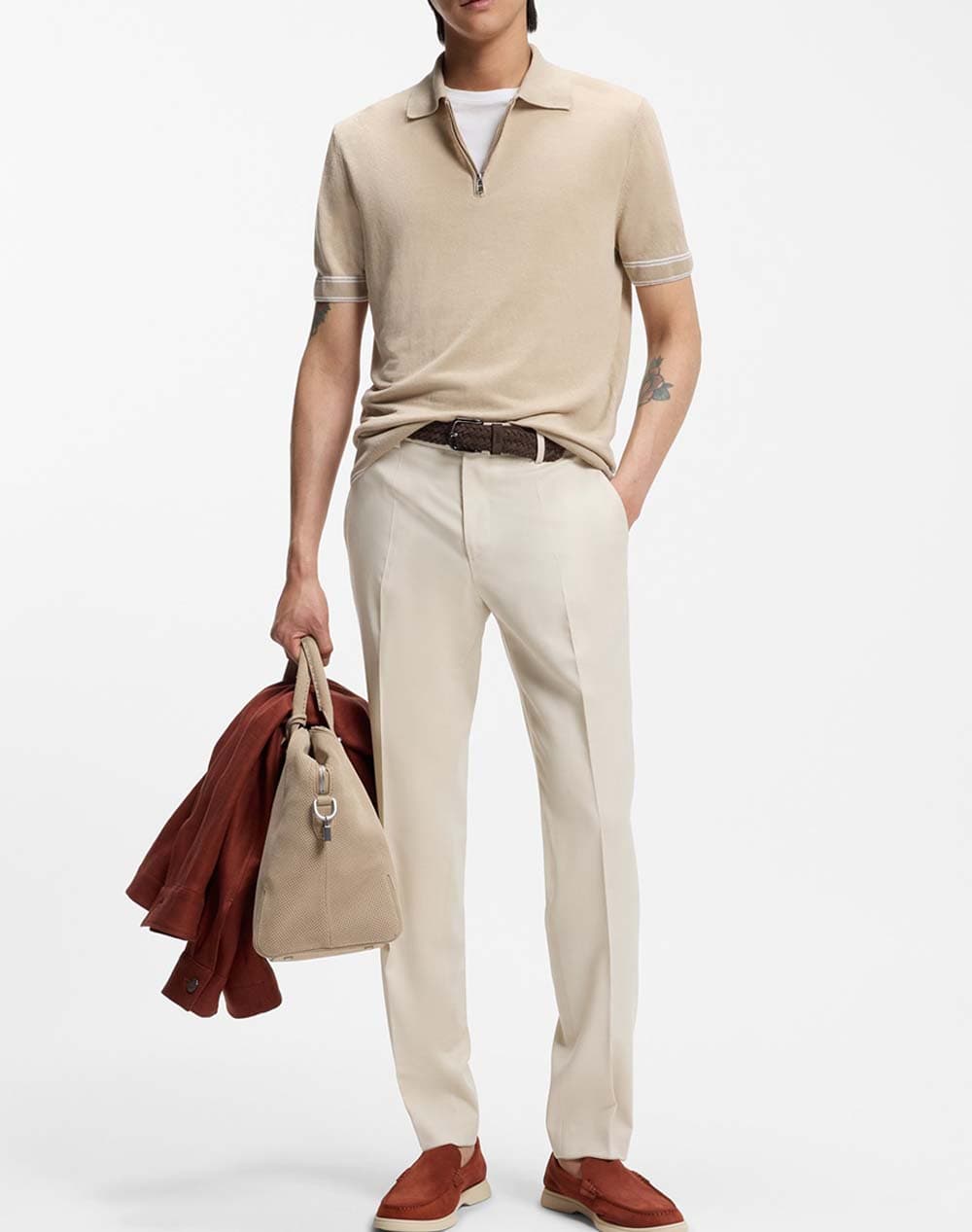 Men's Pants Boss Ecru