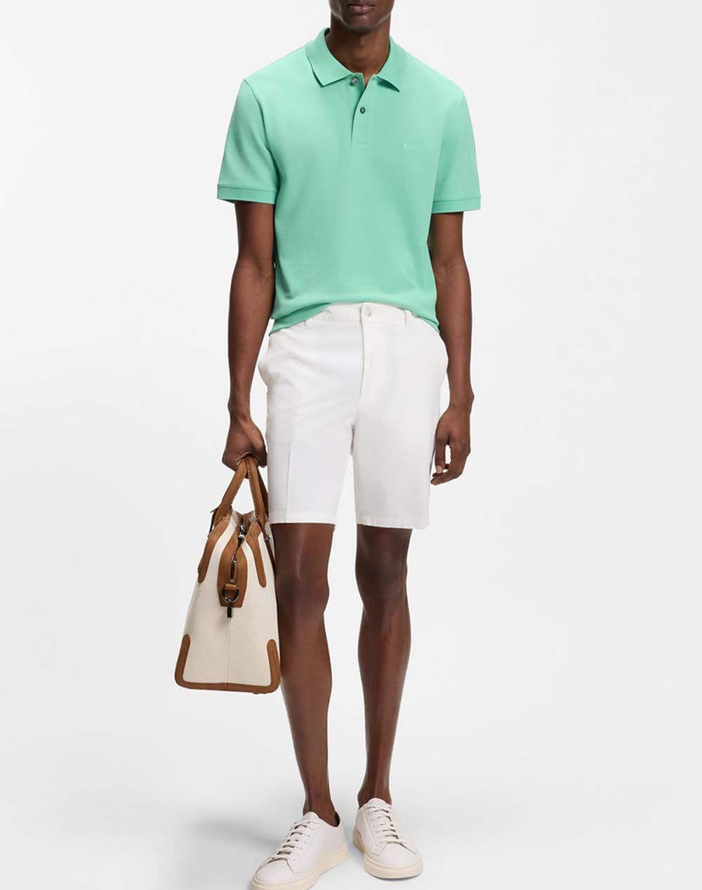 Men's Chino Shorts Boss White
