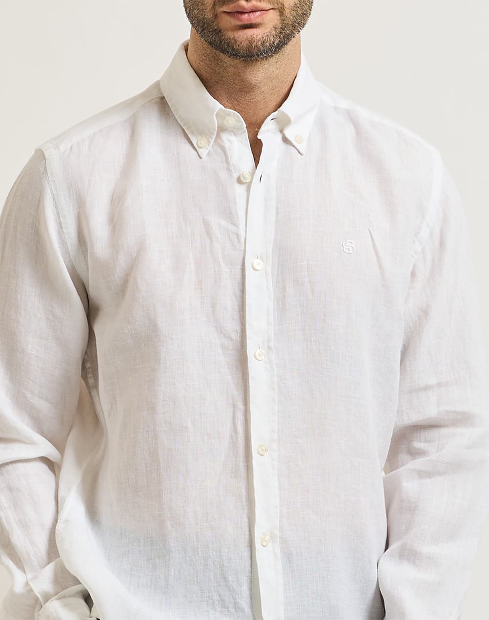 Men's Shirts Boss White