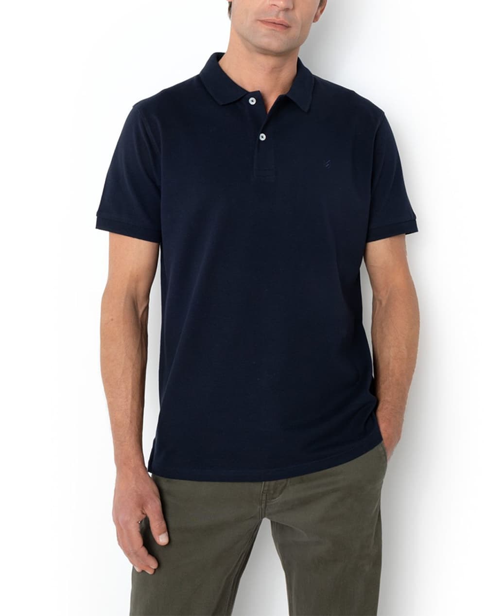 THE BOSTONIANS ΜΠΛΟΥΖΑ POLO PIQUE REGULAR FIT 3PS0001-NAVY DarkBlue