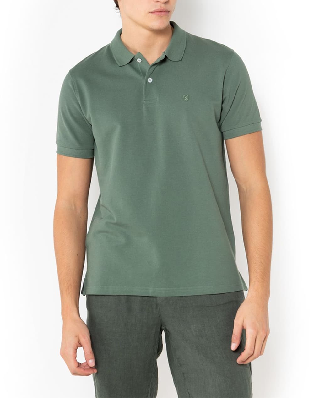 THE BOSTONIANS ΜΠΛΟΥΖΑ POLO PIQUE REGULAR FIT 3PS0001-OLIVE Khaki
