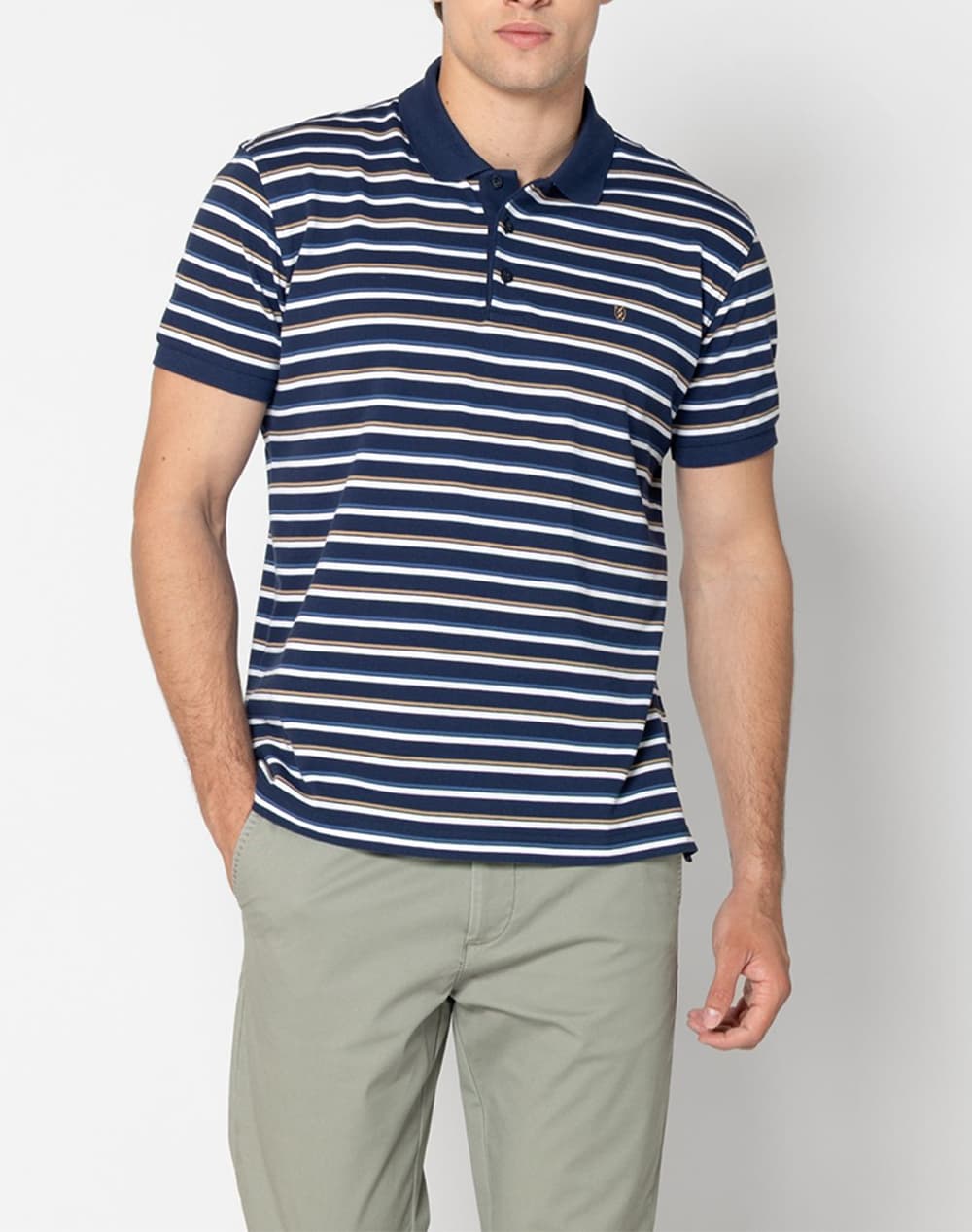 THE BOSTONIANS ΜΠΛΟΥΖΑ ACORN POLO PIQUE REGULAR FIT 3PS4465-BLUE NavyBlue