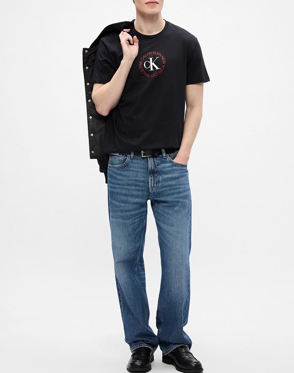 Ανδρικό T-shirt Μαύρο Calvin Klein LV14RE816G-UB1