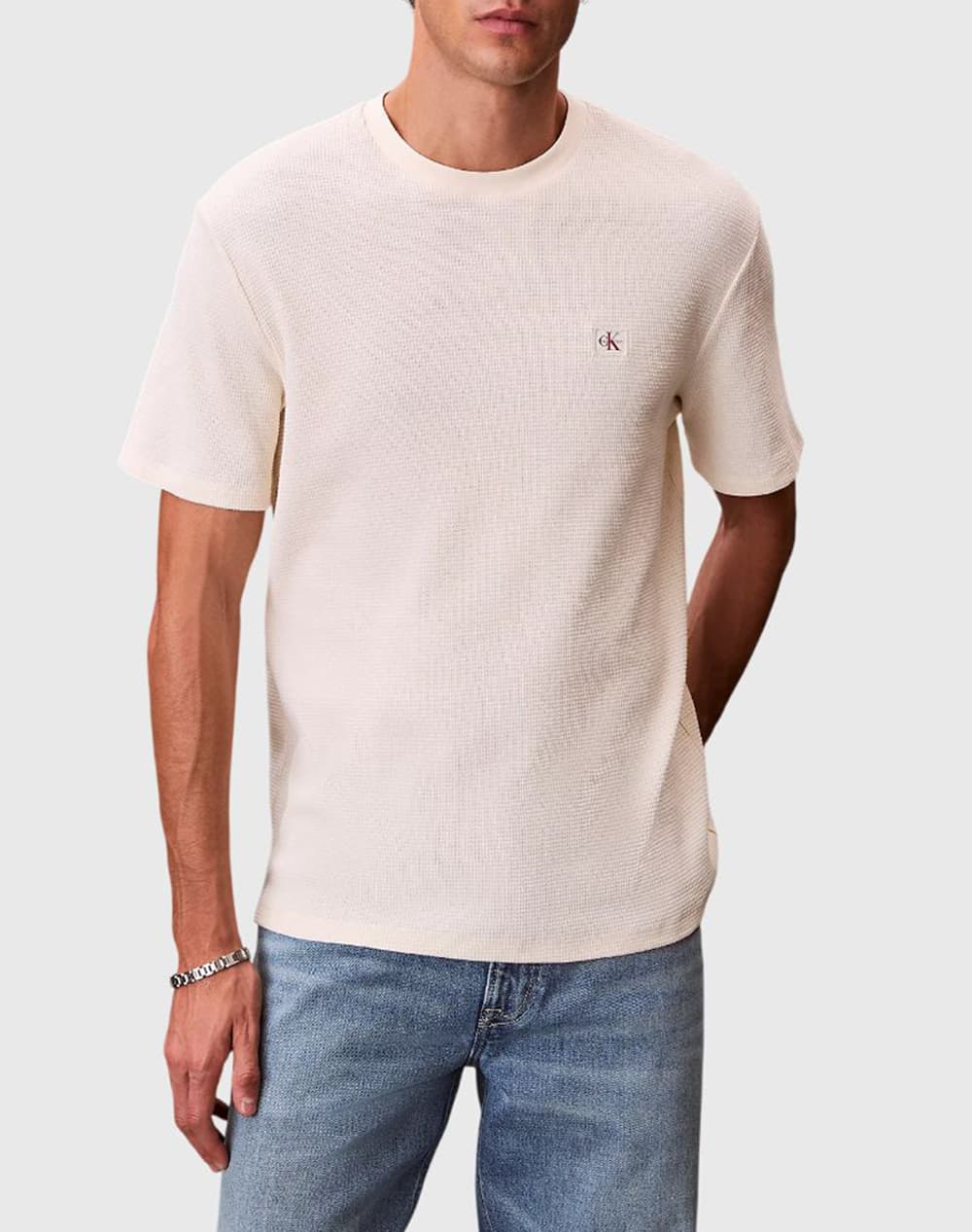 Men's T-Shirts Calvin Klein Ecru