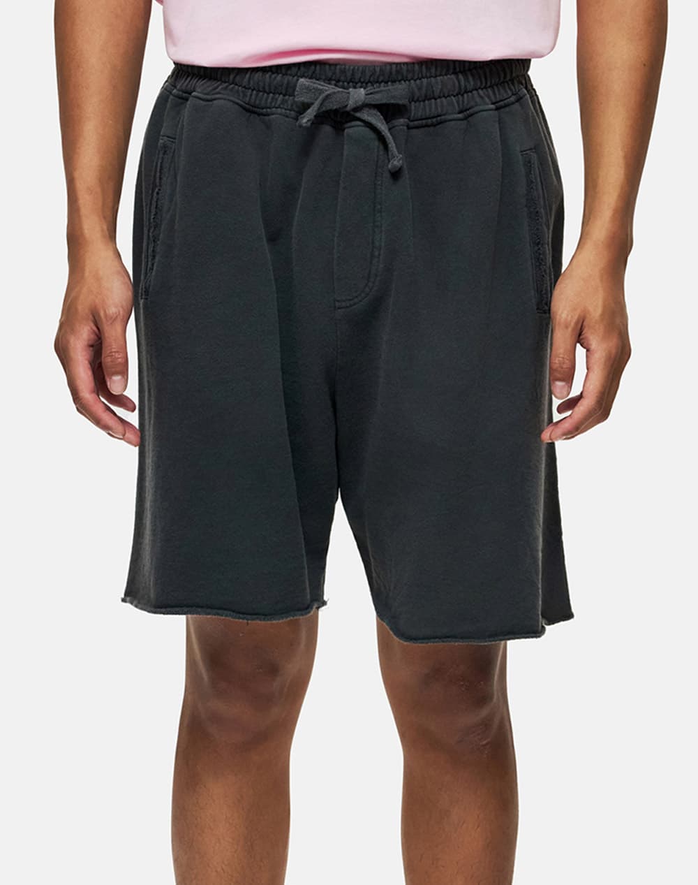 DIRTY LAUNDRY RAW EDGES SWEATBERMUDA DLMSB000097-TAUPE Khaki